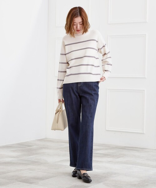 grove（グローブ）の「【選べる着丈】大人のためのストレートデニムパンツ（デニムパンツ・レディース・オフホワイト/ブルー系その他/ネイビー/ブルー・02/22/21/01/00/23/05/04/03）」の20枚目の写真