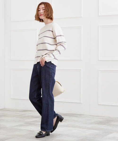 grove（グローブ）の「【選べる着丈】大人のためのストレートデニムパンツ（デニムパンツ・レディース・オフホワイト/ブルー系その他/ネイビー/ブルー・02/22/21/01/00/23/05/04/03）」の21枚目の写真