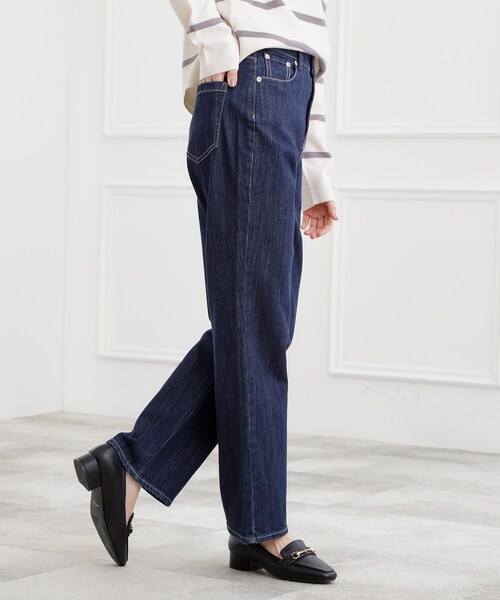 grove（グローブ）の「【選べる着丈】大人のためのストレートデニムパンツ（デニムパンツ・レディース・オフホワイト/ブルー系その他/ネイビー/ブルー・02/22/21/01/00/23/05/04/03）」の22枚目の写真