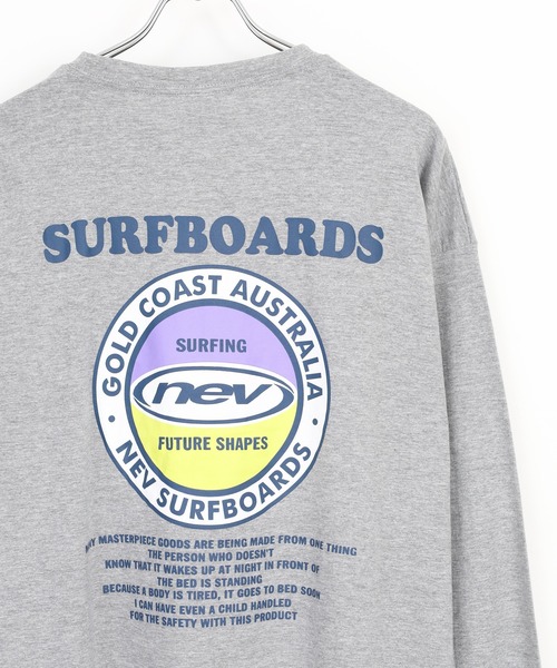 FUNALIVE(ファンアライブ)の「NEVSURF オーバーサイズ プリントロンT(Tシャツ/カットソー・メンズ・チャコール/ネイビー/ネイビー系/杢グレー/オフホワイト/ダークグリーン/ライトグレー系/ホワイト系その他・XL/L/M)」の3枚目の写真