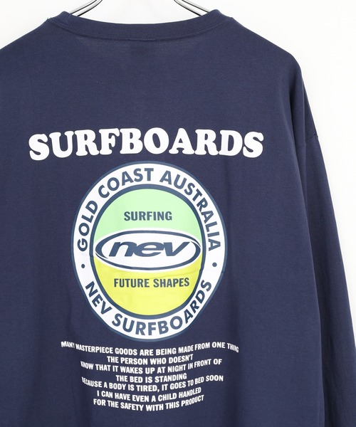 FUNALIVE(ファンアライブ)の「NEVSURF オーバーサイズ プリントロンT(Tシャツ/カットソー・メンズ・チャコール/ネイビー/ネイビー系/杢グレー/オフホワイト/ダークグリーン/ライトグレー系/ホワイト系その他・XL/L/M)」の7枚目の写真
