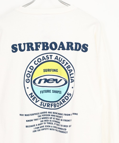 FUNALIVE(ファンアライブ)の「NEVSURF オーバーサイズ プリントロンT(Tシャツ/カットソー・メンズ・チャコール/ネイビー/ネイビー系/杢グレー/オフホワイト/ダークグリーン/ライトグレー系/ホワイト系その他・XL/L/M)」の2枚目の写真