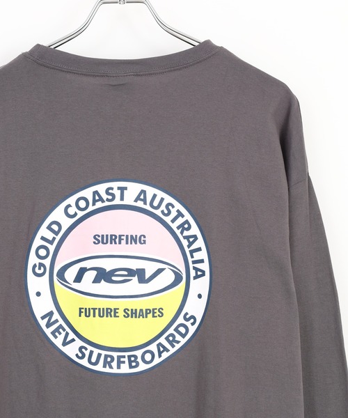 FUNALIVE(ファンアライブ)の「NEVSURF オーバーサイズ プリントロンT(Tシャツ/カットソー・メンズ・チャコール/ネイビー/ネイビー系/杢グレー/オフホワイト/ダークグリーン/ライトグレー系/ホワイト系その他・XL/L/M)」の4枚目の写真