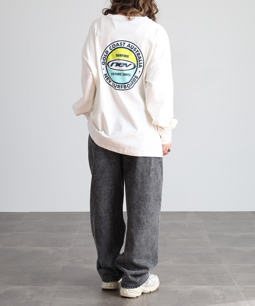 FUNALIVE(ファンアライブ)の「NEVSURF オーバーサイズ プリントロンT(Tシャツ/カットソー・メンズ・チャコール/ネイビー/ネイビー系/杢グレー/オフホワイト/ダークグリーン/ライトグレー系/ホワイト系その他・XL/L/M)」の12枚目の写真