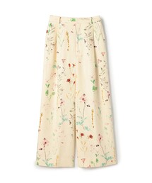 TOMORROWLAND .B（トゥモローランドビー）の「シルク フラワープリント 1タックワイドパンツ（その他パンツ）」