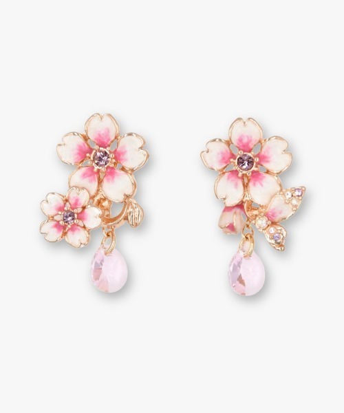 ANNA SUI(アナスイ)の「桜モチーフ ピアス(ピアス(両耳用)・レディース・ピンク・ONE SIZE)」の1枚目の写真