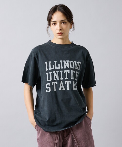 レミレリーフ ILLINOIS Tシャツ カットソー 半袖 ダメージ加工 レミレリーフ REMI RELIEF 24SS ILLINOIS Tシャツ カットソー ダメージ