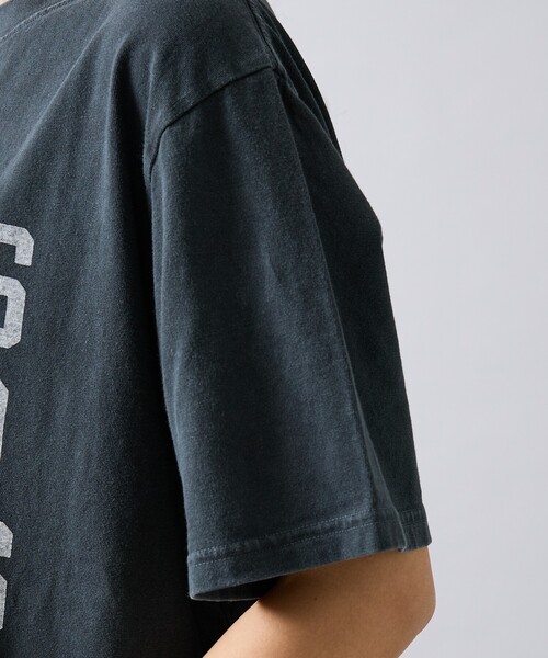 REMI RELIEF(レミレリーフ)の「【REMI RELIEF / レミ レリーフ】 ILLINOIS / 3段プリント/HARD SP加工 20/天竺 レギュラーTシャツ RN30389137/ユニセックス(Tシャツ/カットソー・メンズ・ブラック/スモークピンク/ベージュ/オフホワイト・XL/L/M)」の21枚目の写真