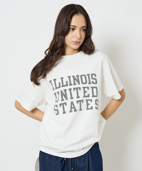 レミレリーフ ILLINOIS Tシャツ カットソー 半袖 ダメージ加工 レミレリーフ REMI RELIEF 24SS ILLINOIS Tシャツ カットソー ダメージ