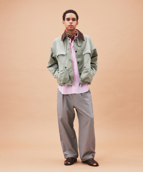 Barbour（バブアー）の「Barbour / バブアー 別注 クロップド オールド ビデール  “ツイル生地”（その他アウター・メンズ・サックスブルー/カーキ/アイボリー・40/38/36）」の5枚目の写真