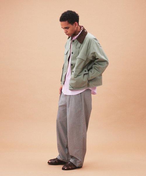 Barbour（バブアー）の「Barbour / バブアー 別注 クロップド オールド ビデール  “ツイル生地”（その他アウター・メンズ・サックスブルー/カーキ/アイボリー・40/38/36）」の6枚目の写真