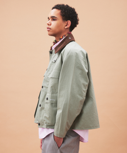 Barbour（バブアー）の「Barbour / バブアー 別注 クロップド オールド ビデール  “ツイル生地”（その他アウター・メンズ・サックスブルー/カーキ/アイボリー・40/38/36）」の9枚目の写真