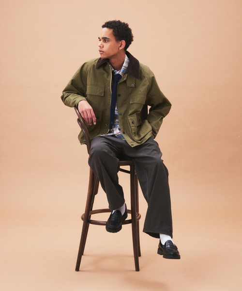 Barbour（バブアー）の「Barbour / バブアー 別注 クロップド オールド ビデール  “ツイル生地”（その他アウター・メンズ・サックスブルー/カーキ/アイボリー・40/38/36）」の11枚目の写真