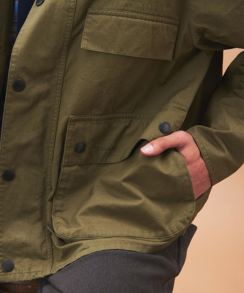 Barbour（バブアー）の「Barbour / バブアー 別注 クロップド オールド ビデール  “ツイル生地”（その他アウター・メンズ・サックスブルー/カーキ/アイボリー・40/38/36）」の14枚目の写真