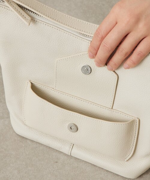 BEARDSLEY（ビアズリー）の「フロントポケットBag（トートバッグ・レディース・オフホワイト/ブラック・FREE）」の19枚目の写真