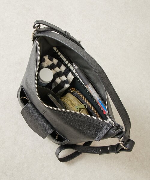 BEARDSLEY（ビアズリー）の「フロントポケットBag（トートバッグ・レディース・オフホワイト/ブラック・FREE）」の3枚目の写真