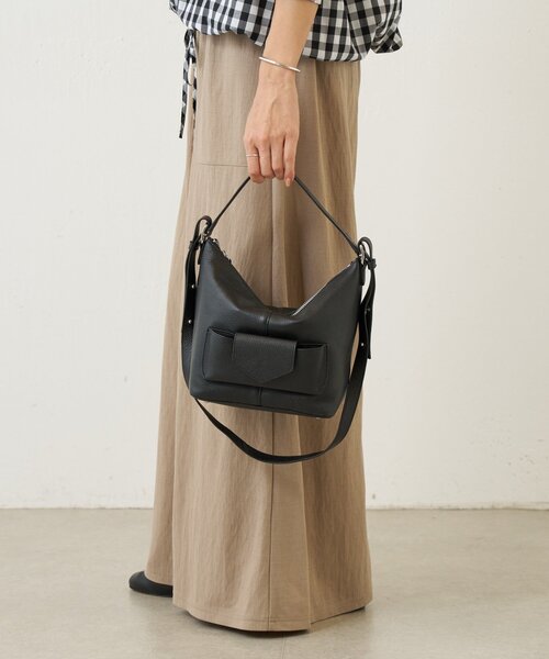 BEARDSLEY（ビアズリー）の「フロントポケットBag（トートバッグ・レディース・オフホワイト/ブラック・FREE）」の8枚目の写真