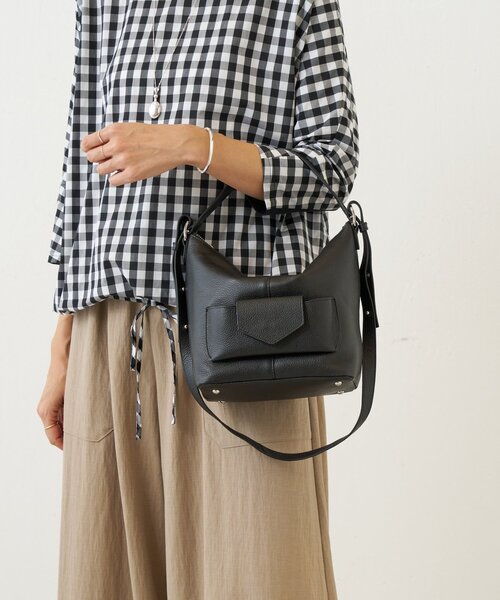 BEARDSLEY（ビアズリー）の「フロントポケットBag（トートバッグ・レディース・オフホワイト/ブラック・FREE）」の10枚目の写真