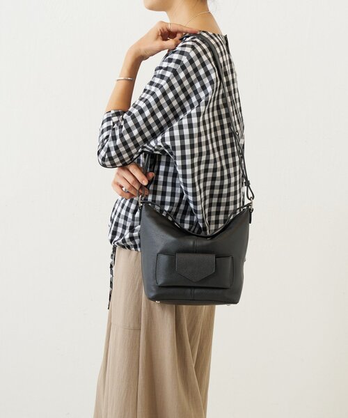 BEARDSLEY（ビアズリー）の「フロントポケットBag（トートバッグ・レディース・オフホワイト/ブラック・FREE）」の12枚目の写真