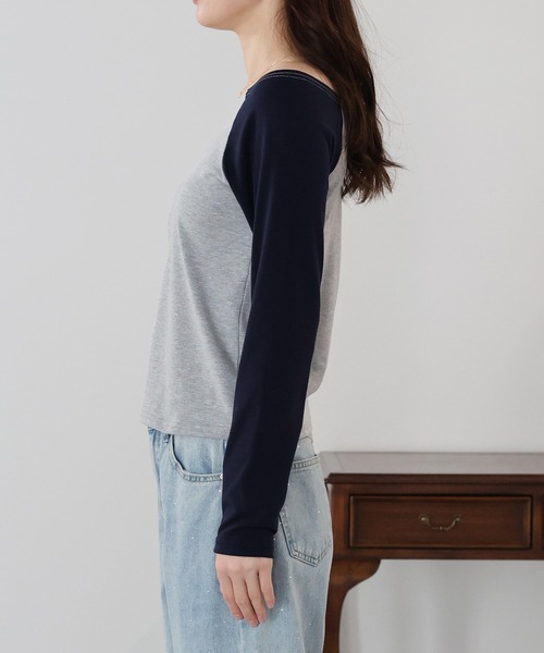BLUEEAST(ブルーイースト)の「オフショルダーカットソー(Tシャツ/カットソー・レディース・ホワイト系/ブラック/グレー系・MEDIUM)」の14枚目の写真