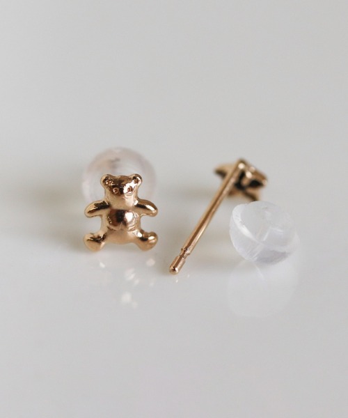 cui-cui（キュイキュイ）の「ゴールド ベア / スター ピアス | K10YG 〈Web限定〉（ピアス（両耳用）・レディース・イエローゴールド・FREE）」の3枚目の写真