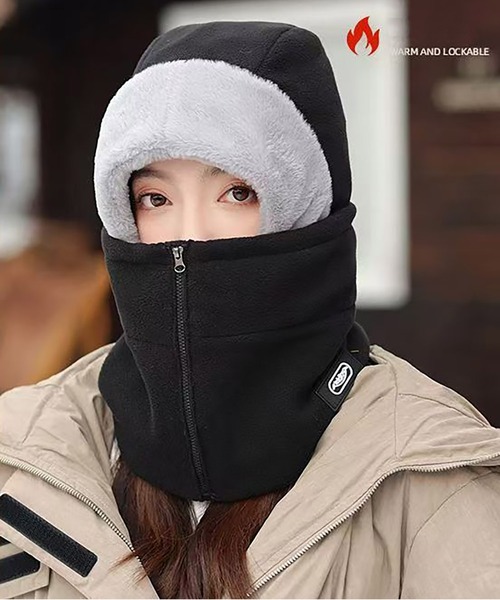 セール】防寒温かボア バラクラバ/帽子（ニットキャップ/ビーニー