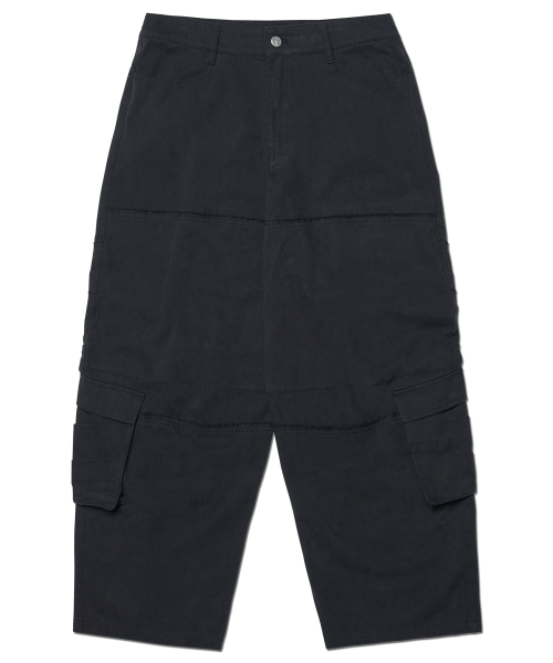 NOMANUAL(NOMANUAL)の「R.D WIDE CARGO PANTS - BLACK(その他パンツ・レディース・その他・31inch)」の1枚目の写真