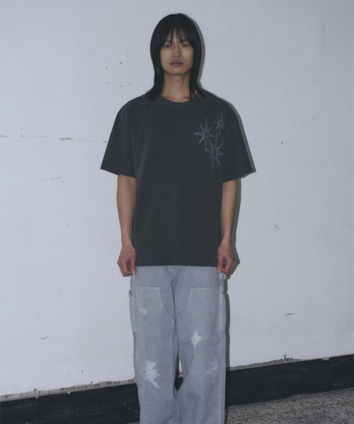 UNTITLED SEOUL（アンタイトル ソウル）の「アンタイトル ステリナイト ピグメントウォッシュ 半袖 ウォッシュドブラック（Tシャツ/カットソー・メンズ・その他・MEDIUM/LARGE/X-LARGE）」の3枚目の写真