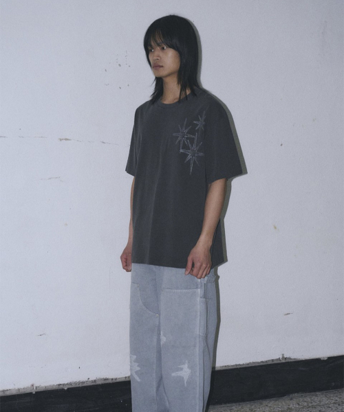 UNTITLED SEOUL（アンタイトル ソウル）の「アンタイトル ステリナイト ピグメントウォッシュ 半袖 ウォッシュドブラック（Tシャツ/カットソー・メンズ・その他・MEDIUM/LARGE/X-LARGE）」の4枚目の写真