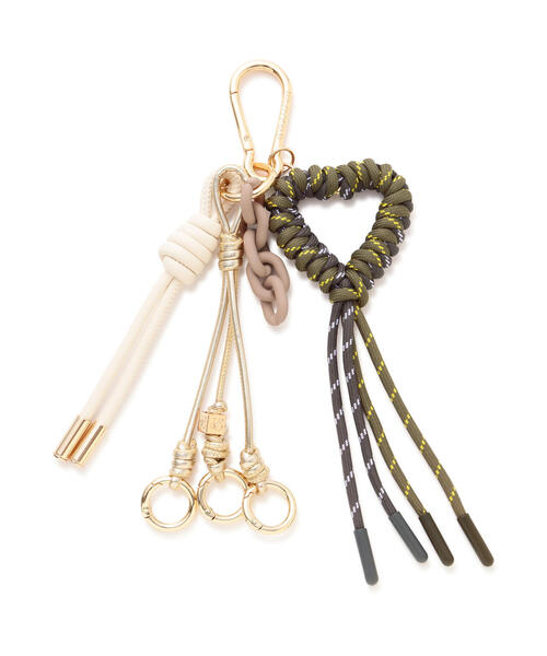 VIOLAd'ORO（ヴィオラドーロ）の「VIOLAd’ORO (ヴィオラドーロ) バッグチャーム BIANCA / V-5082（キーケース/キーアクセサリー・レディース・ブラウン/グレー・F）」の3枚目の写真