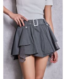 GYDA | HEM Symmetryメッシュスカートライクショートパンツ(スカート)