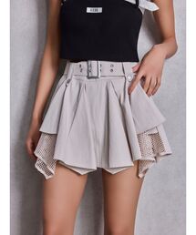 GYDA | HEM Symmetryメッシュスカートライクショートパンツ(スカート)