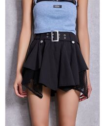 GYDA | HEM Symmetryメッシュスカートライクショートパンツ(スカート)