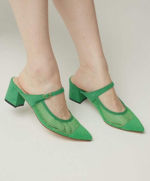 Narcissus（ナルシス）の「メッシュミュール（サンダル・レディース・ブラック/グリーン・L/M/XL）」の3枚目の写真