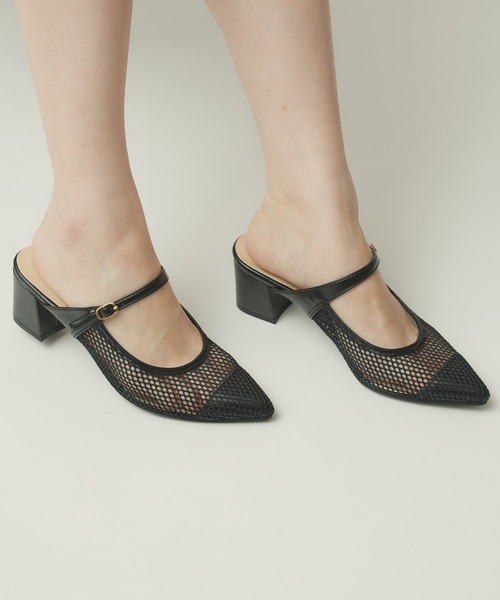 Narcissus（ナルシス）の「メッシュミュール（サンダル・レディース・ブラック/グリーン・L/M/XL）」の4枚目の写真