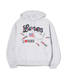 LORES（ロアス）の「America Pullover Hoodie - Melange Grey（パーカー）」