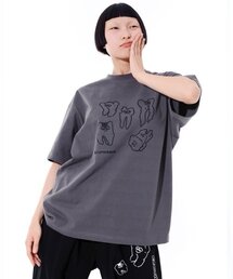 PIECEMAKER（ピースメーカー）の「[EZwithPIECE] TEETH TEE (CHARCOAL)（Tシャツ/カットソー）」
