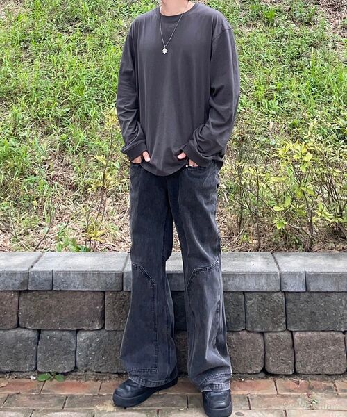 VONVAT(ヴォンバト)の「ディペンドカーペンタージーンズ(ブラック)(デニムパンツ・レディース・ブラック・FREE)」の10枚目の写真