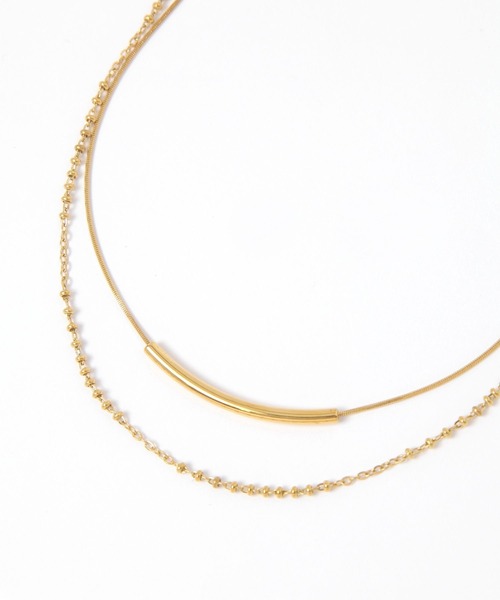 GLOBAL WORK(グローバルワーク)の「ステンレスアソートバーネックレス/635200(ネックレス・レディース・シルバー/ゴールド系その他/シルバー系その他/ゴールド・FREE)」の3枚目の写真