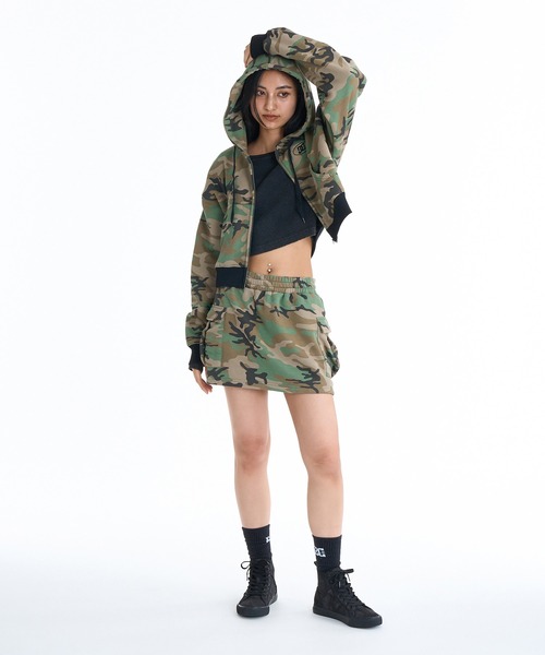 DC(ディーシー)の「DC/ディーシー レディース ミニスカート 26 WS HIDDEN SKIRT LSK261308(スカート・レディース・スミクロ/カモフラージュ・M)」の6枚目の写真