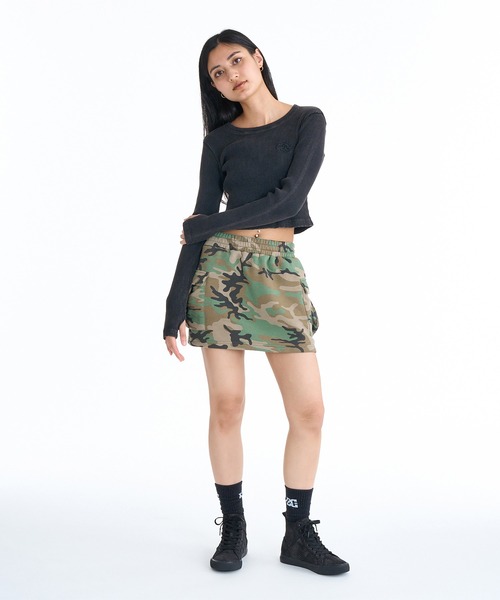DC(ディーシー)の「DC/ディーシー レディース ミニスカート 26 WS HIDDEN SKIRT LSK261308(スカート・レディース・スミクロ/カモフラージュ・M)」の8枚目の写真
