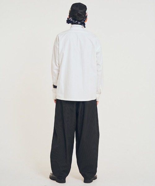 EFFECTEN(エフェクテン)の「mp14594-Type5 wide pants ワイドパンツ(efsal-20)(その他パンツ・メンズ・ストライプ・L/M)」の5枚目の写真