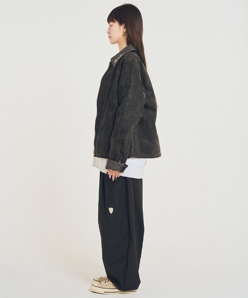 EFFECTEN(エフェクテン)の「mp14594-Type5 wide pants ワイドパンツ(efsal-20)(その他パンツ・メンズ・ストライプ・L/M)」の7枚目の写真