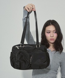 ENVYM | アウトポケット ギャザー ナイロンバッグ(ハンドバッグ)