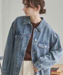 ANGIE（アンジー）の「【セットアップ対応】オーバサイズデニムジャケット / Gジャン（デニムジャケット）」
