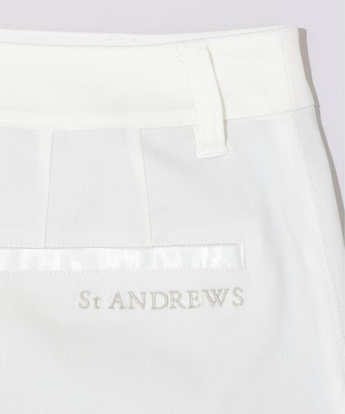 St ANDREWS（セントアンドリュース）の「【St ANDREWS】ドビーストレッチスカート（スカート・レディース・ホワイト/ブラック・S/M）」の6枚目の写真