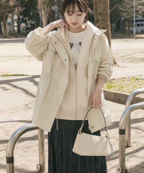 ITEMS URBANRESEARCH（アイテムズ アーバンリサーチ）の「ライトフーディーブルゾン（ブルゾン・レディース・ホワイト系その他/ブラック・FREE）」の21枚目の写真