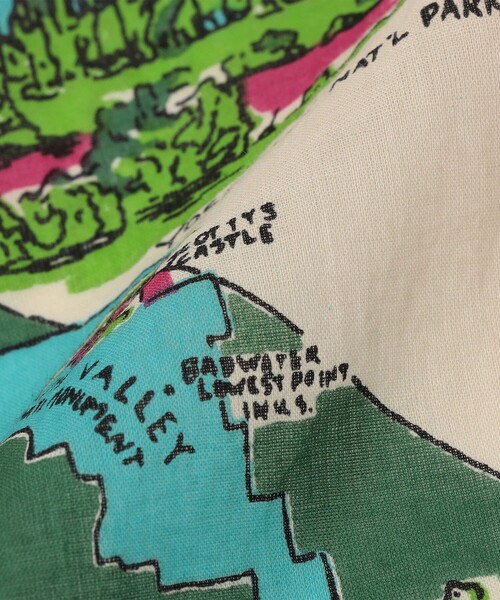 BINDU（ビンドゥー）の「BINDU: マップ バンダナ 26SS（バンダナ/スカーフ・レディース・オレンジ/ネイビー/レッド/ライトブルー/ライトイエロー/ラベンダー・ONE SIZE）」の8枚目の写真