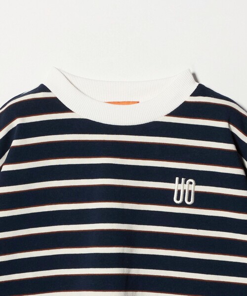 UNIVERSAL OVERALL（ユニバーサルオーバーオール）の「【別注】＜UNIVERSAL OVERALL＞ボーダー ロングスリーブ / キッズ  100cm-130cm（Tシャツ/カットソー・キッズ・オフホワイト/ネイビー・S(120-130cm)/XS(100-110cm)）」の5枚目の写真