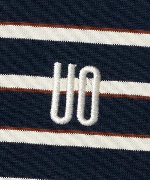 UNIVERSAL OVERALL（ユニバーサルオーバーオール）の「【別注】＜UNIVERSAL OVERALL＞ボーダー ロングスリーブ / キッズ  100cm-130cm（Tシャツ/カットソー・キッズ・オフホワイト/ネイビー・S(120-130cm)/XS(100-110cm)）」の8枚目の写真